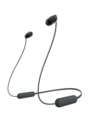 Auriculares Inalámbricos Intrauditivos Sony WI-C100/ con Micrófono/ Bluetooth/ Negros