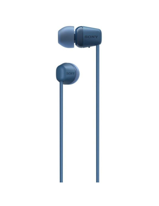 Auriculares Inalámbricos Intrauditivos Sony WI-C100/ con Micrófono/ Bluetooth/ Azules