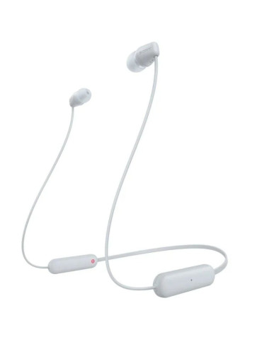 Auriculares Inalámbricos Intrauditivos Sony WI-C100/ con Micrófono/ Bluetooth/ Blancos