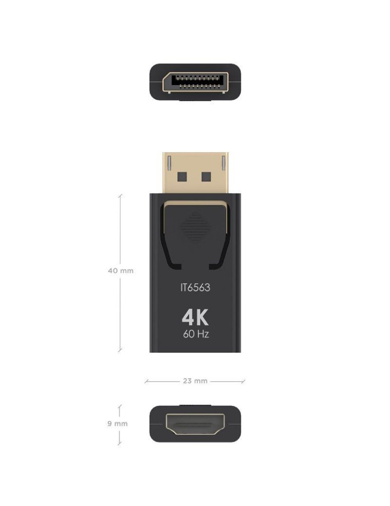 Adaptador HDMI 4K Aisens A125-0908/ DisplayPort Macho - HDMI Hembra