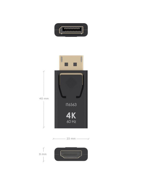 Adaptador HDMI 4K Aisens A125-0908/ DisplayPort Macho - HDMI Hembra