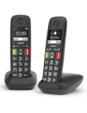 Teléfono Inalámbrico Gigaset E290/ Pack DUO/ Negro