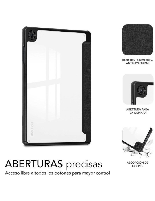 Funda Subblim Clear Shock Case para Samsung A11+/ Negra