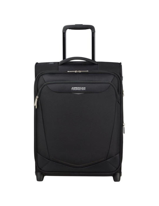 Maleta de Cabina American Tourister Upright SummerRide 55cm/ 55x40x20cm/ 2 Ruedas/ Negra