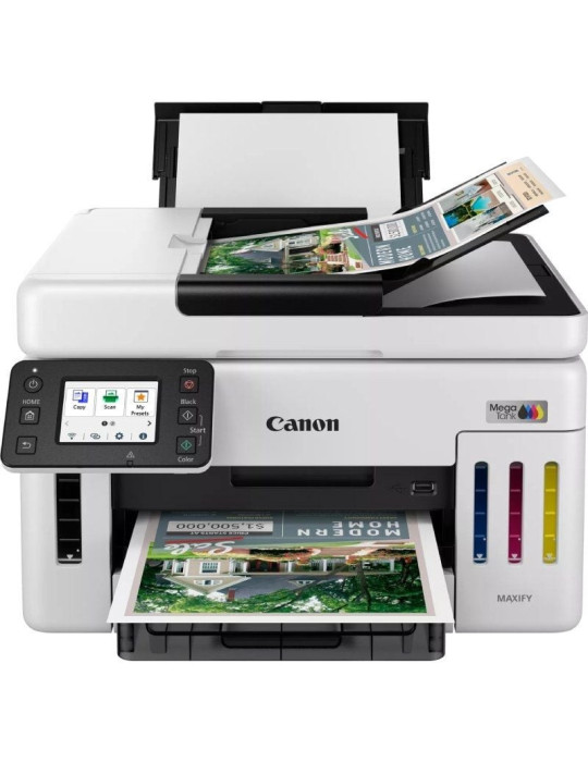 Multifunción Recargable Canon MAXIFY GX6150 MegaTank WiFi/ Dúplex/ Blanca