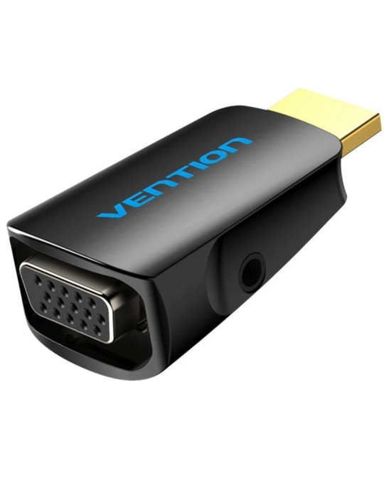 Adaptador Conversor Vention AIDB0/ HDMI Macho a VGA Hembra/ Audio Jack 3.5mm