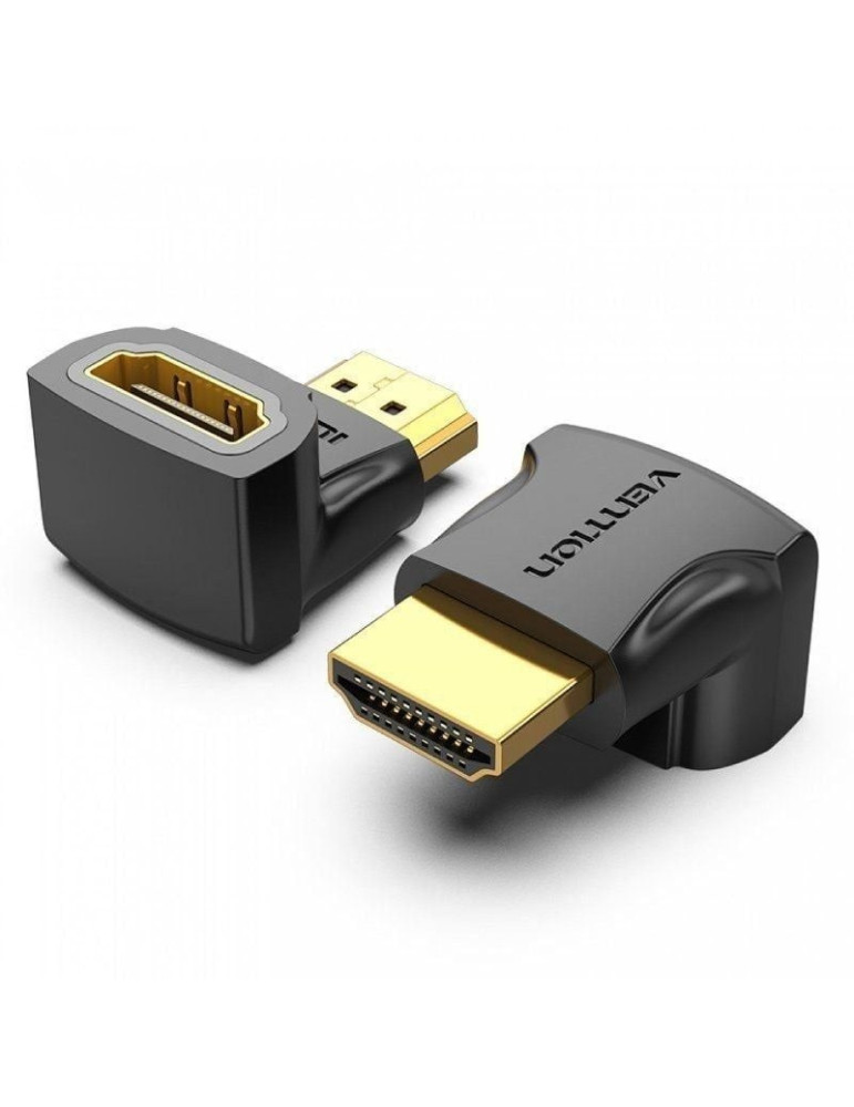 Adaptador HDMI 4K 90  Vention AIOB0-2/ HDMI Macho - HDMI Hembra/ Pack 2 Uds