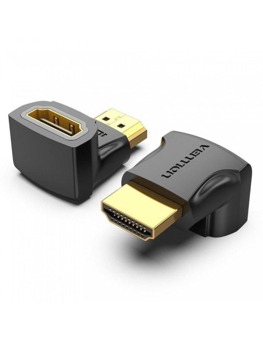 Adaptador HDMI 4K 90  Vention AIOB0-2/ HDMI Macho - HDMI Hembra/ Pack 2 Uds