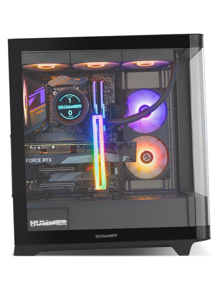 Soporte para Tarjeta Gráfica ARGB Nox Hummer H-VGA ARGB/ Compatibilidad Universal/ Negro