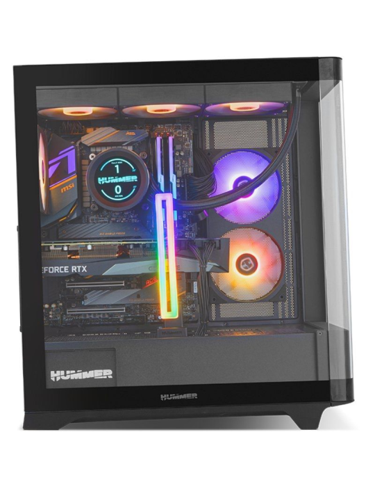 Soporte para Tarjeta Gráfica ARGB Nox Hummer H-VGA ARGB/ Compatibilidad Universal/ Negro