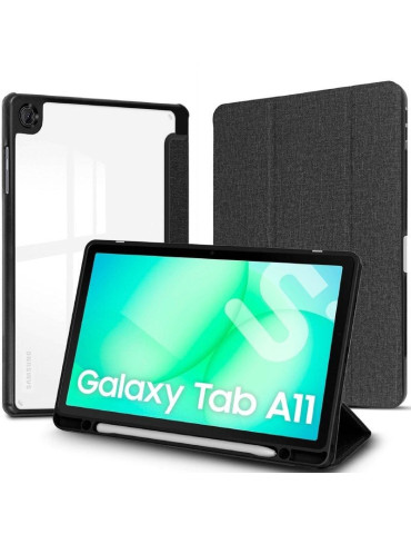 Funda Subblim Clear Shock Case para Samsung A11 8.7"/ Negra