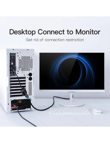 Conversor Vention ACNBB/ VGA Macho - HDMI Hembra/ 15cm/ Negro 2