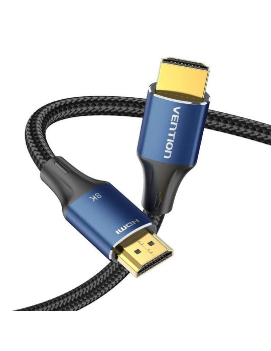  Cable HDMI 2.1 8K Vention ALGLI/ HDMI Macho - HDMI Macho/ 3m/ Azul