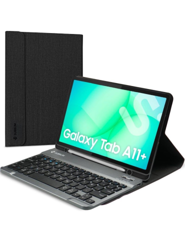 Funda con Teclado Subblim KeyTab Pro BT para Tablets Samsung Galaxy A11+/ Negra