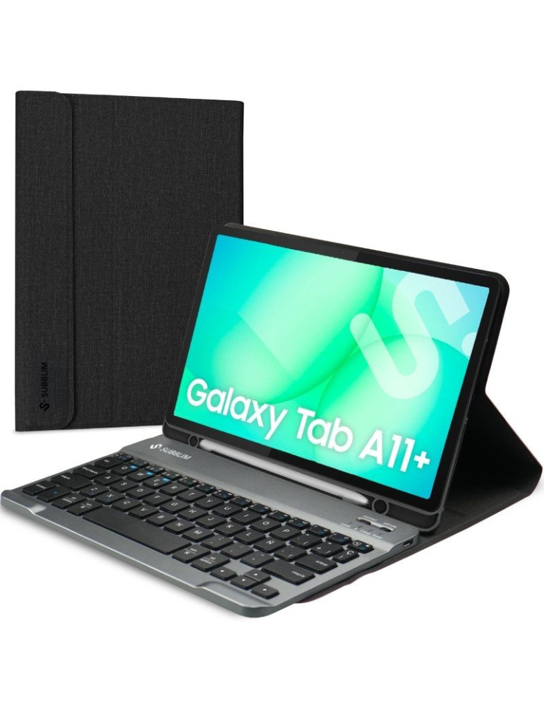 Funda con Teclado Subblim KeyTab Pro BT para Tablets Samsung Galaxy A11+/ Negra
